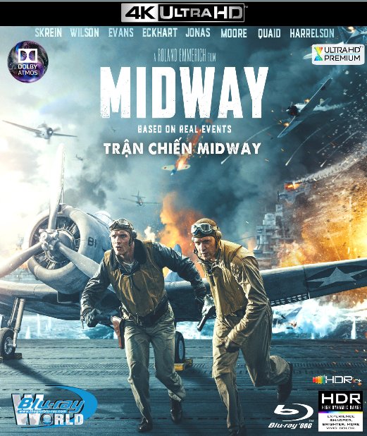 4KUHD-544. Midway 2019 - Trận Chiến Midway 4K-66G (TRUE- HD 7.1 DOLBY ATMOS - HDR 10+)